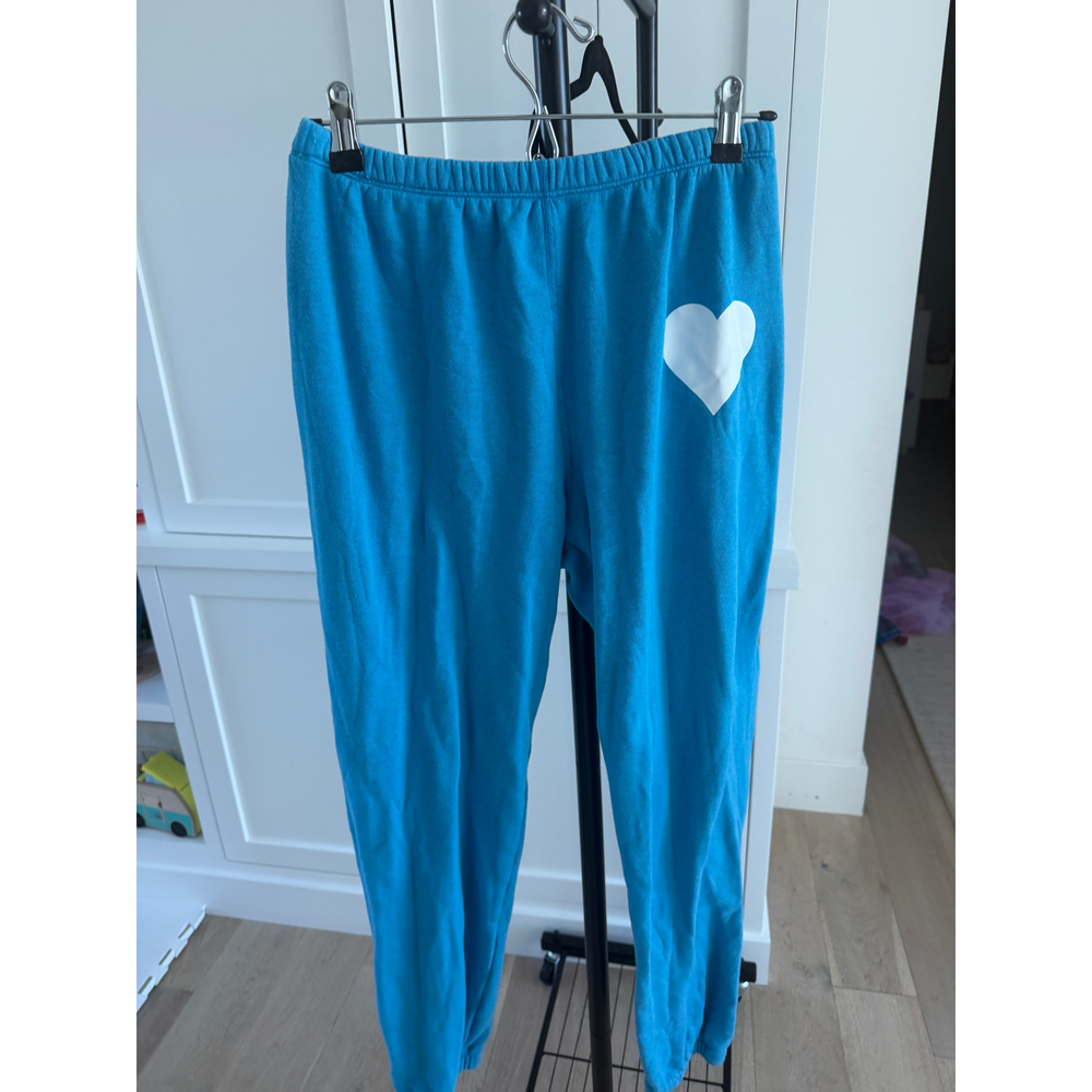 SPRWMN Blue Sweatshirt and Sweatpants Set with White Heart - Picture 6 of 7